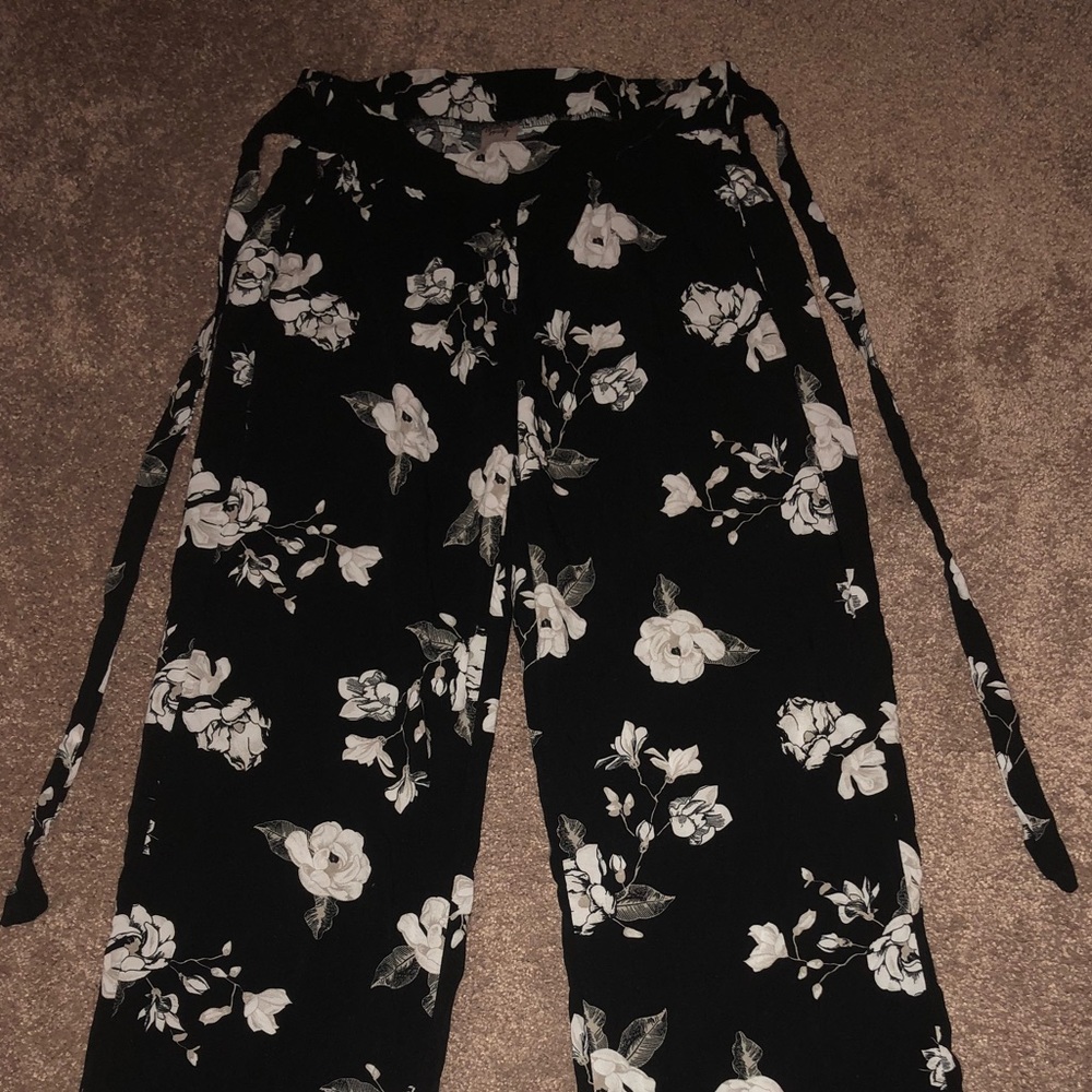 Black Flowy Pants